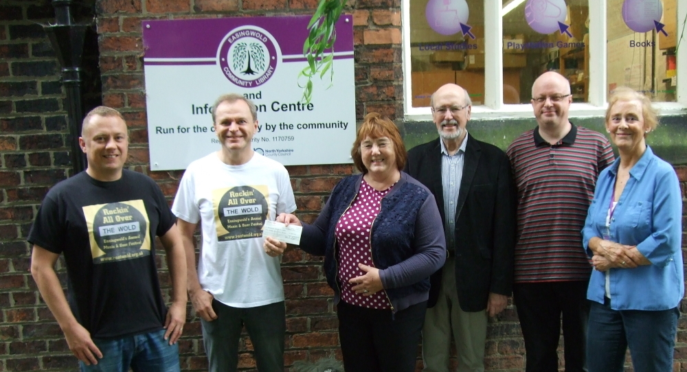 Easingwold Library Cheque Presentation